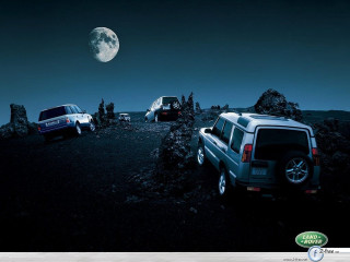 Full moon cars hill desert - a full moon free wallpaper