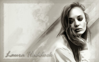 Woman long hair tie posing - long hair and a tie free wallpaper