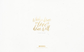 White background gold lettering says - elinor proby adams free wallpaper