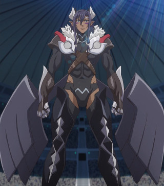 Man black outfit sword wings - a stadium free wallpaper