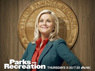 Woman standing plaque parks recreation - underneath free wallpaper