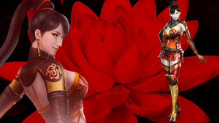 Woman costume red flower black - a red flower free wallpaper