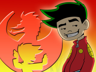Cartoon man red shirt yellow - du jin free wallpaper