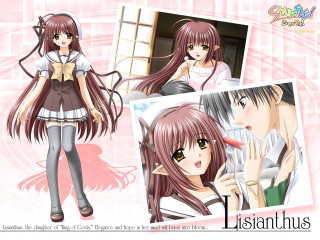 Girl long hair white shirt 8 - lostfish free wallpaper