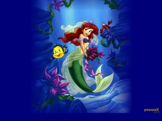 Mermaid smile fish ocean jungle - the water free wallpaper