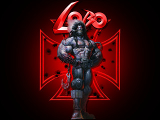 Man gun helmet red cross - metal free wallpaper