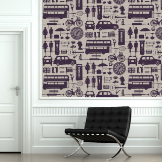 Chair wall pattern clock interior - a chair free wallpaper