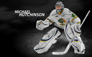 Hockey player white uniform stick - mitchell mohrhauser free wallpaper