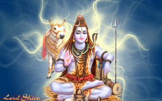 Divine god sitting rock dog - a painting of a god free wallpaper