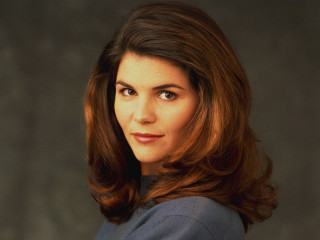 Woman long hair blue shirt 11 - frances jetter free wallpaper