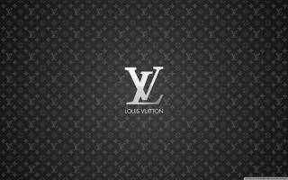 Louis vuitton logo black background - luxury free wallpaper
