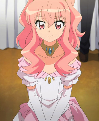 Woman pink hair necklace man - the camera free wallpaper
