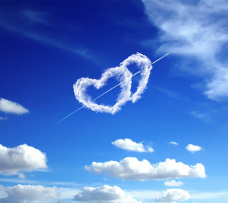 Heart shaped cloud beach boat - florianne becker free wallpaper