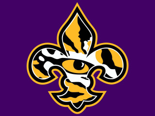 Purple yellow fleurdelis logo bengal - dan frazier free wallpaper