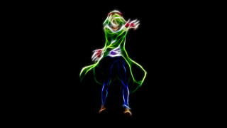 Woman dancing hologram green blue - her pocket free wallpaper