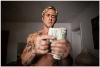 Man tattoos money gun pointing - neoexpressionism free wallpaper