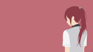 Girl long hair pink wall - a pink wall free wallpaper