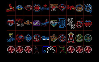 Neon signs black background colorful - different color and shapes free wallpaper