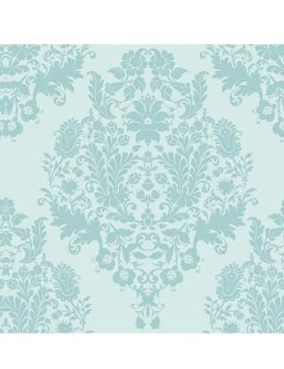 Blue floral rococo foliage girls - a floral design free wallpaper
