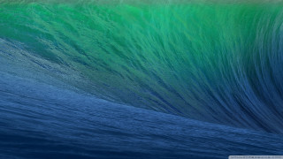 Large wave ocean blue sky 2 - a large wave free wallpaper
