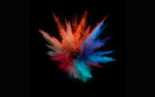 Colorful explosion colored powder black - octane renderer free wallpaper