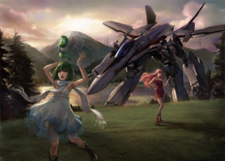 Woman man giant robot dress - a giant robot free wallpaper