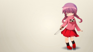 Girl knife pink outfit pink - a pink hair free wallpaper
