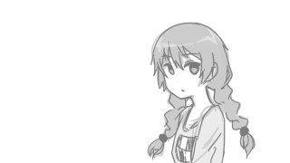 Aya girl ponytail white shirt - lineart free wallpaper