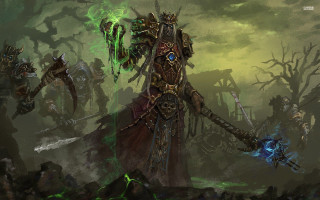 Warhammer green light sword arm - a green light free wallpaper
