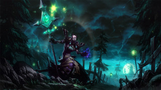 Woman holding star forest green - a green light free wallpaper