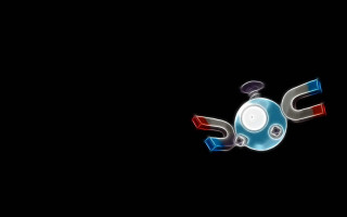 Blue red object black background - a black background free wallpaper for desktop