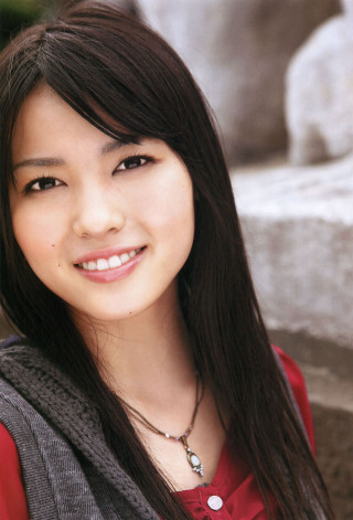 Woman long hair red shirt 10 - gray free wallpaper