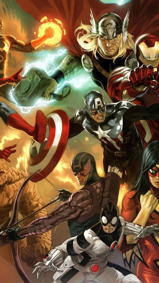 Avengers cartoon red cape black - ashcan school free wallpaper