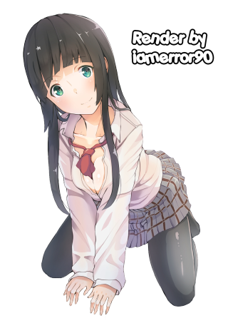 Girl white shirt tie anime - her hip free wallpaper