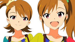 Anime girls expressions hairstyles different - lineart free wallpaper