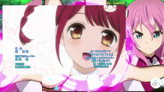 Pink haired girl anime school - a pink ribbon free wallpaper