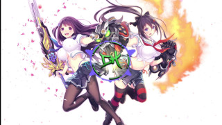 Anime girls guns sword holding - league of legends free wallpaper for desktop