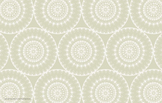 White beige pattern circular design - green background free wallpaper