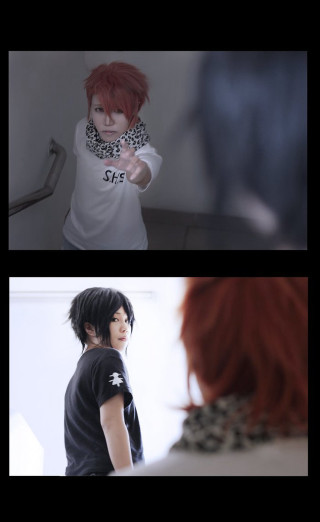Couple people camera shoulder red - bian shoumin free wallpaper