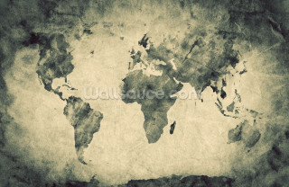 World map grunge faded photo - modern free wallpaper
