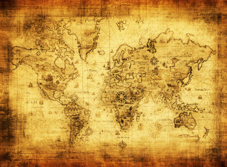 World map worn paper grungy - grungy free wallpaper
