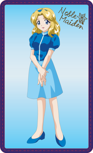 Cartoon character blonde hair blue - a name free wallpaper