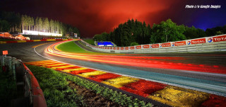 Night race track red sky - antoni pitxot free wallpaper