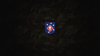 Dark background blue red emblem - dark background free wallpaper