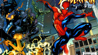 Spiderman comic book cover city - a comic book free wallpaper