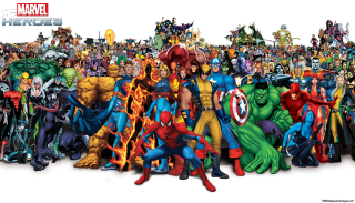 Avengers characters city skyline group - a group of avengers characters free wallpaper