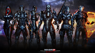 Sci fi characters rain weapons - the rain free wallpaper
