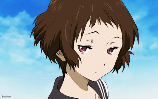 Sad anime character with sad - sōsaku hanga free wallpaper