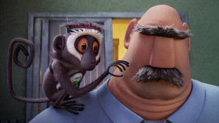 Monkey mustache man suit standing - a monkey with free wallpaper