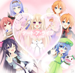 Anime girls heart love japanese - a heart free wallpaper